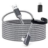 Cabo Para Oculus Quest 2 Link TOTU 16FT USB 3 2 Gen 1 Para Type C Link Cable Compatível Com Oculus Quest Transferência De Dados De Alta Velocidade E Carregamento Rápido Para VR Oculus Quest Headset