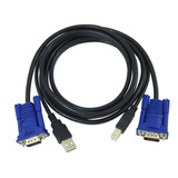 Cabo Para Switch Kvm Vga Usb A b Integrado 1 8 Metros