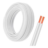 Cabo Paralelo Flexível King Cabos Paralelo Flexível 2x1 50mm Branco X 100m Em Rolo