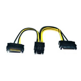 Cabo Pci express 8 Pinos 2 Sata Macho placa De Video