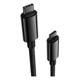 Cabo Pd Carregador E Dados Tipo C Tipo C 60w Turbo Nylon 2m