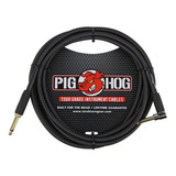 Cabo Pig Hog Black Woven Para Instrumento 3 Metros Plug L