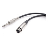 Cabo Profissional P Microfone P10 Xlr Shure Femea 5 Metros