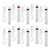 Cabo Protetor Contra Sobretensão Power Strip De 6 Tomadas Ho