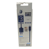 Cabo Ps4 P5 2 Em 1 Carregador Tipo C Controle Usb 3m