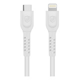 Cabo Rápido Dual Shock Lightning Tipo C 1 2m 65w Certificado Homologado Mfi Gshield Cor Branco