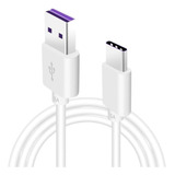 Cabo Rápido Usb c Carregador E Dados Tipo C Usb 1 Metro 1m Cor Branco