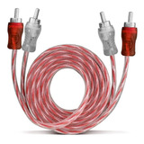 Cabo Rca 1 Metro Injetado Svart Listrado Módulo Amplificador