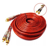 Cabo Rca 5 Metros Blindado Tech One Svart 5mm