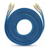 Cabo Rca Dupla Blindagem Cobre 5 Metros 5mm Som Automotivo
