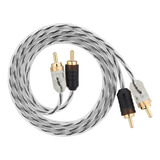 Cabo Rca Taramps 1 Metro 1m 100cm Banhado A Ouro Double Injetado 1 Metro Stereo Som Automotivo