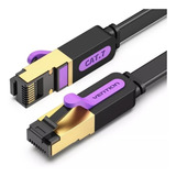 Cabo Rede Cat7 Flat Vention Icabd 50cm 600mhz 10gbps Blindad