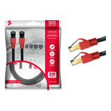 Cabo Rede Cat7 Premium 20m 10gbps 600 Mhz Gamer Ps4 Ps5 Xbox 5