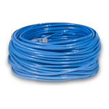 Cabo Rede Lan Ethernet Cat5e Azul 50 Metros Crimpado Rj45