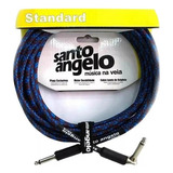 Cabo Santo Ângelo P10 Textil 4 57 M Plug L Violão Guitarra