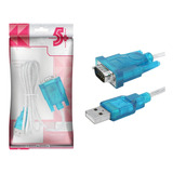 Cabo Serial Rs232 Usb 2 0 X Db9 Macho Cristal 1 5 Metro 5 