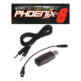 Cabo Simulador Usb Phoenix Rc 6 Para Flysky Fs i6 E Outros