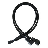 Cabo Sleeved Multi fan 2 Cooler Fan 4 Pin Splitter Pwm 27cm