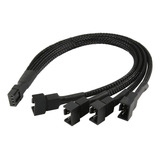 Cabo Sleeved Multi fan 4 Cooler Fan 4 Pin Splitter Pwm 27cm