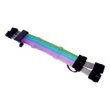 Cabo Sleeved Placa De Video Rise Mode Aura Argb 30cm 2x8p