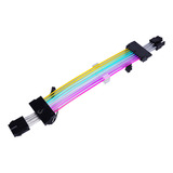 Cabo Sleeved Placa De Video Rise Mode Aura Argb 6 2p
