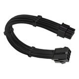 Cabo Sleeved Preto Extensor Fonte Para Cpu 4 4 8 Pinos