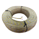 Cabo Termopar Tipo K 2 X 24 Awg Malha Amarela 5 Metros
