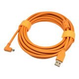 Cabo Tethering 5 Metros Mini Usb Usb Cameras Canon Cor Laranja escuro