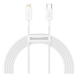 Cabo Turbo iPhone 20w Tipo c Lightning Baseus 2m