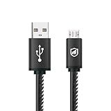 Cabo Turbo Militar Original Carregamento Extremamente Rápido USB Para Micro USB V8 Qualcomm 3 0 Nylon Trançado Comprimento 1 5m Gshield Comprimento 1 5M Gshield