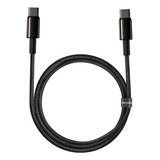 Cabo Turbo Tipo c P Tipo c 100w Baseus Tungsten Gold 2m