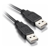 Cabo Usb 2 0 Extensão 1 50 Metros Extensor Macho Macho Cor Preto