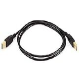 Cabo USB 2 0 Monoprice 105442 Entrada Tipo A Para Entrada Tipo A Banhado A Ouro 91 Cm Preto