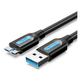 Cabo Usb 3 0 Para Micro B Hd Externo 3metros Vention Copbi