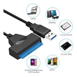 Cabo Usb 3 0 Para Sata Leitor Hd Ssd 2 5 Cor Preto