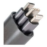 Cabo Usb Adaptador 3 Em 1 Plug Tipo C Micro Usb