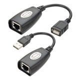 Cabo Usb Adptador Extensor Rj45 Até