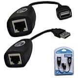 Cabo Usb Adptador Extensor Via Cabo De Rede Rj45 De Até 150 Metros Marca Soscelularesoficial