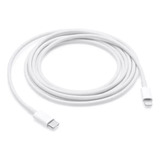 Cabo Usb Apple Lightning 0 13 Branco Com Entrada Usb Tipo C E Saída Lightning