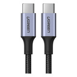 Cabo Usb C 2 0 Ugreen Macho macho 100w 5a 3 Metros Preto