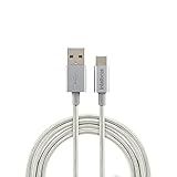Cabo USB C Em Nylon Com 1 5 M EUAC 15NB Branco Intelbras