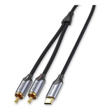 Cabo Usb c Macho Para 2rca