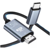 Cabo Usb C Para Hdmi Thunderbolt 3 4k 1080p
