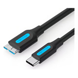 Cabo Usb C Para Micro B 3 0 Hd Externo Macbook 1m Vention