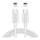 Cabo Usb C Tipo C 2 Lados Carregamento Rapido 20w Cor Branco