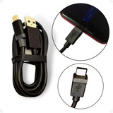 Cabo Usb c Tipo c Turbo Wkg 1 Metros Alta Qualidade Cor Preto