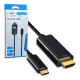 Cabo Usb C Type C Para Hdmi 1 8m Notebook Dell Na Tv 4k Novo