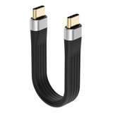 Cabo Usb C Usb c 12cm Hdmatters Ultraflexível Transferência 10gbps Power Bank Carregamento Rápido 60w Vídeo 4k Uhd Curto