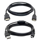 Cabo Usb Cabo Hdmi Canon Sx60 Sx50 Sx40 Sx540 Sx530 Sx520