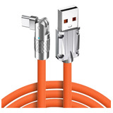 Cabo Usb Carregador E Dados Turbo Tipo C 120w 1 2m Reforçado